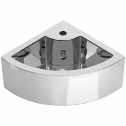 Realizzato in ceramica, questo lavabo ad angolo sarà un'aggiunta chic e senza tempo a qualsiasi bagno, toilette, guardaroba o ...