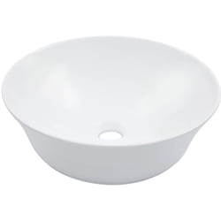 Lavabo lavabo da appoggio lavabo interno bagno con doccia cabina WC casa 41 x 12,5 cm ceramica bianca
