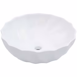 Realizzato in ceramica, questo lavabo dalla forma rotonda con design floreale sarà un'aggiunta chic e senza tempo a qualsiasi ...