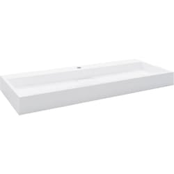 Helloshop26 - Lavandino lavabo da appoggio lavabo lavabo da montare interno bagno doccia cabina wc casa 120 x 46 cm ghisa minerale bianco
