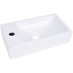 Lavabo bagno 40x22 cm smc bianco