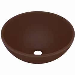 Questo lavabo rotondo, realizzato in ceramica di alta qualità, è un complemento elegante e perfetto per qualsiasi bagno, toil ...