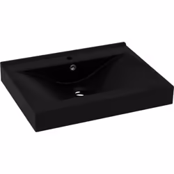 Il nostro lavabo rettangolare, realizzato in ceramica di alta qualità, è un'aggiunta elegante a qualsiasi bagno, toilette o t ...