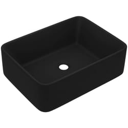 Helloshop26 - Lavabo da bagno di lusso 41 cm in ceramica nera opaca
