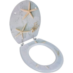 Sedile WC con coperchio in MDF stella marina