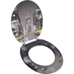 Helloshop26 - Sedile wc con coperchio in mdf design New York