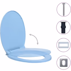 Questo sedile per WC di qualità, che si adatta a tutti i WC standard, sarà ideale per case, ristoranti, negozi e hotel. Reali ...