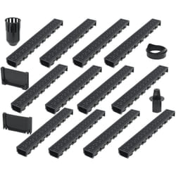 Canali di drenaggio 12 pz Plastica 12 m