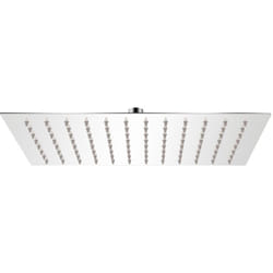 Helloshop26 - Soffione doccia rettangolare a immersione in acciaio inox 20 x 30 cm