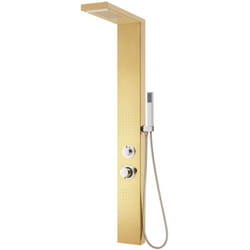 Helloshop26 - Sistema di colonna doccia per bagno in acciaio inox 130 cm oro