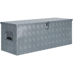 Scatola in alluminio 110,5 x 38,5 x 40 cm argento