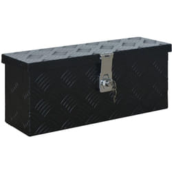 Helloshop26 - Cassone per rimorchio in alluminio 48,5 cm nero