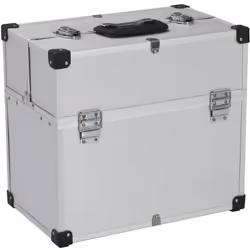 Mantieni tutti i tuoi strumenti in ordine con questa valigetta portautensili in alluminio strutturato! Realizzata in legno, f ...