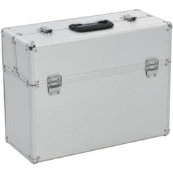 Helloshop26 - Cassetta degli attrezzi 47 x 36 x 20 cm alluminio argento