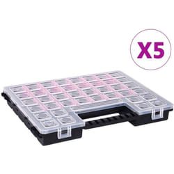 Helloshop26 - Scatole assortimento 5 pezzi 385 x 283 x 50 mm Plastica