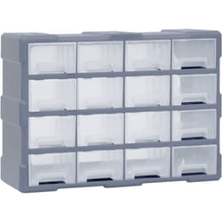 Helloshop26 - Organizer multicassettiera con 16 cassetti centrali 52 cm