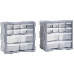 Helloshop26 - Organizer multicassetti con 12 cassetti 2 pezzi 26,5 cm