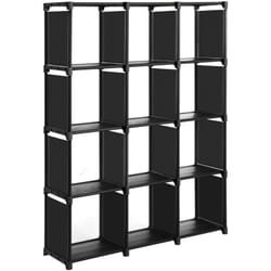 Helloshop26 - Libreria a cubo portaoggetti con 12 armadietti armadio modulare ripiano portaoggetti in soggiorno in camera da letto bagno 105 x 30 x
