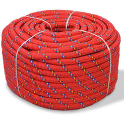 Helloshop26 - Cima per barca in polipropilene 16 mm 50 m rossa