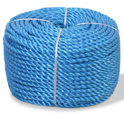 Helloshop26 - Corda intrecciata in polipropilene 10 mm 100 m blu