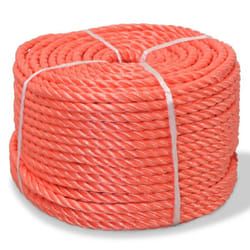 Corda intrecciata in polipropilene 10 mm 500 m arancione