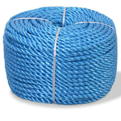 Corda intrecciata in polipropilene 12 mm 500 m blu
