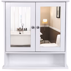 Caratteristiche - Dimensioni del prodotto: 56 x 13 x 58 cm (L x l x h) - Colore: Bianco - Materiale: Fibra di legno - Dimensi ...