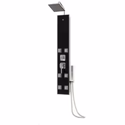 Questo sistema di pannelli doccia multifunzionali ha un design elegante e sarà un ottimo accessorio per il tuo bagno. La colo ...