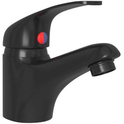 Helloshop26 - Miscelatore lavabo rubinetto cucina doccia miscelatore bagno rubinetto lavabo interno casa 13 cm nero