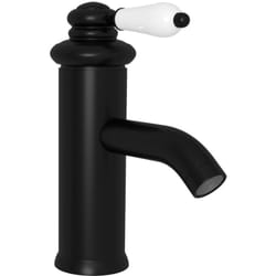 Helloshop26 - Rubinetto per lavabo da bagno Rubinetto per lavabo Miscelatore per bagno Miscelatore per stanza dell'acqua Casa per interni 18 cm Nero