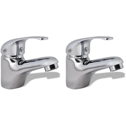 Helloshop26 - Set di due rubinetti per bidet da bagno cromati