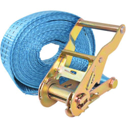 Helloshop26 - Set di 4 cinghie di ancoraggio 2 tonnellate 6 m x 38 mm blu