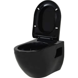 Wc sospeso da bagno in ceramica nero