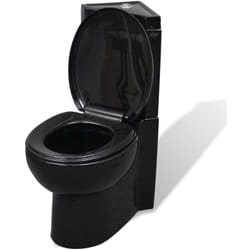 Wc ad angolo in ceramica wc con sedile wc nero