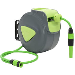 Hommoo - Avvolgitore automatico da parete per tubo retrattile 10+1 mt