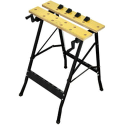 Helloshop26 - Banco da lavoro pieghevole da banco con bloccaggio da tavolo, piano da 75 cm, garage fai da te