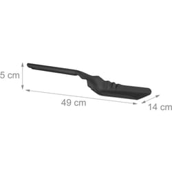 Helloshop26 - Camino pala cenere 49 cm fornello in acciaio nero