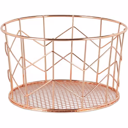 Cestino in metallo alla moda in stile industriale Cesto decorativo Per mettere ordine nella tua casa Utilizzo versatile in so ...
