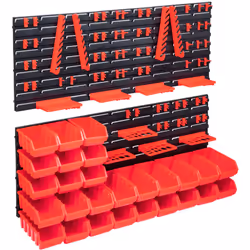 Descrizione Organizza il tuo garage, la tua stanza artigianale e il tuo laboratorio con questo kit di contenitori portaoggett ...