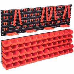 Organizza il tuo garage, la tua stanza artigianale e il tuo laboratorio con questo kit di contenitori portaoggetti con pannel ...