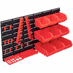Mantieni il tuo garage, il tuo negozio di bricolage e l'officina organizzati con questo kit di contenitori portaoggetti con p ...