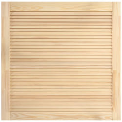 Helloshop26 - Porta persiana in legno massello di pino, porta dell'armadio, mensola, rivestimento della porta per armadio, guardaroba, paravento,