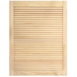 Helloshop26 - Porta con persiana in legno massello di pino, porta dell'armadio, rivestimento della porta per armadio, guardaroba, paravento, 69 x
