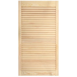 Helloshop26 - Porta persiana in legno massello di pino Porta dell'armadio Mensola Rivestimento per porta per armadio Guardaroba Guardaroba 99,3x39,4