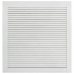 Helloshop26 - Porta a persiana in legno massello di pino 61,5 x 59,4 cm bianco