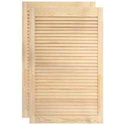 Helloshop26 - Porte a persiana 2 pezzi in legno di pino massiccio 99,3 x 59,4 cm