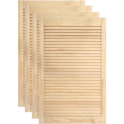 Helloshop26 - Set di 4 ante a persiana 99,3x59,4 cm in legno di pino massiccio