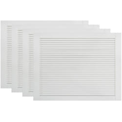Helloshop26 - Set di 4 ante con persiana, ante per armadi, ante per scaffali, per armadio, guardaroba, guardaroba, 39,5 x 59,4 cm, in legno massello