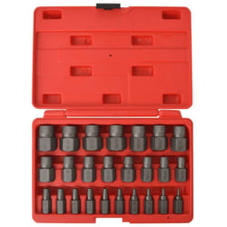 Kit estrattore per viti multi-spline in acciaio da 25 pezzi
