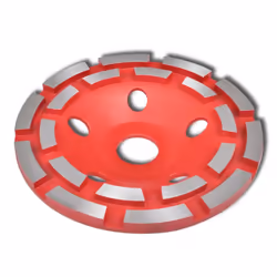 Questo disco abrasivo diamantato da 125 mm di diametro presenta un design a doppia fila per una levigatura rapida a secco o a ...